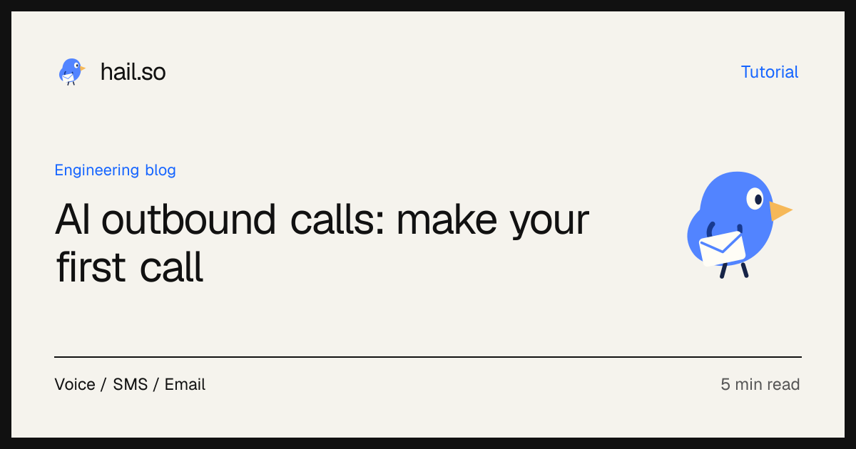 AI outbound calls: make your first call