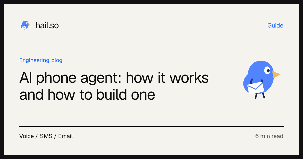 AI phone agent: how it works and how to build one